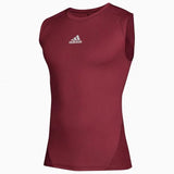 adidas Men's Alphaskin Sleeveless Compression Shirt 843T 4XL Collegiate Burgundy