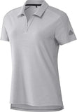 adidas Go-To Golf Polo Shirt Women's 2XL Gray Short Sleeve V-Neck