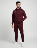 Nike Golf Men's Dri-FIT Hooded Polo Shirt Burgundy Medium Performance Golf Polo