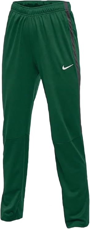Nike Women's Training Pants Green Athletic Track Pants Mid Rise Elastic Waist Workout
