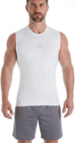 adidas Alphaskin Men's Compression Tank Top 4XL White Sleeveless Athletic Gym Shirt