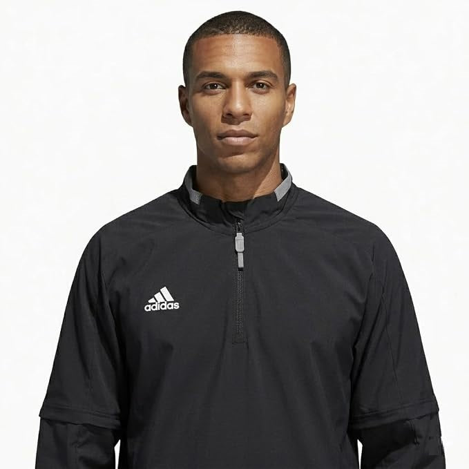 adidas Fielder's Choice 2.0 Convertible Jacket Men's Baseball XS Black-Core Heather