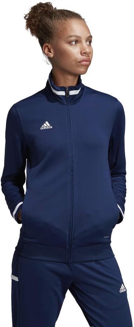 adidas Women's 19 Track Jacket XS Team Navy/White Full Zip Athletic Training Sports Jacket