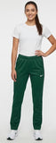 Nike Women's Training Pants Green Athletic Track Pants Mid Rise Elastic Waist Workout