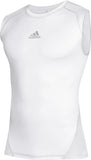 adidas Alphaskin Men's Compression Tank Top 4XL White Sleeveless Athletic Gym Shirt