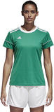 adidas Squadra 17 Women's Soccer Jersey 2XS Bold Green/White Climalite Training Shirt
