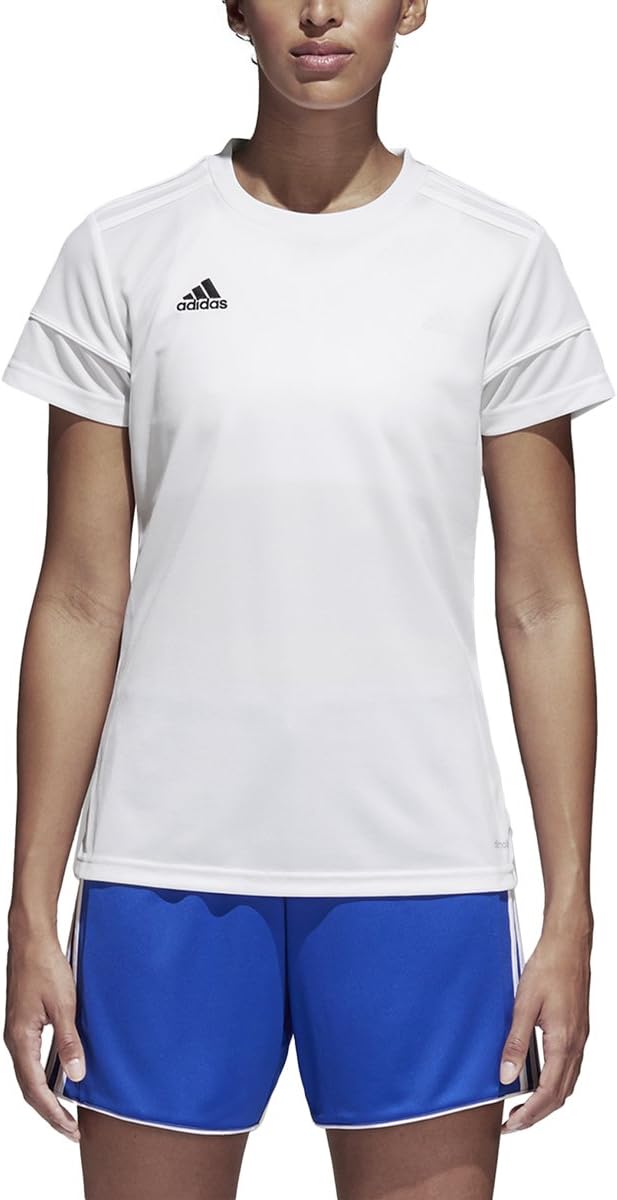 adidas Squadra 17 Women's Soccer Jersey 2XS White Climalite Short Sleeve Training Shirt