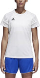 adidas Squadra 17 Women's Soccer Jersey 2XS White Climalite Short Sleeve Training Shirt