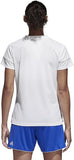 adidas Squadra 17 Women's Soccer Jersey 2XS White Climalite Short Sleeve Training Shirt