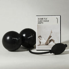 Yamuna Save Your Hips Kit - Hip & Lower Back Recovery System with Calf Balls, Pump & Video Download
