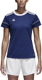 adidas Squadra 17 Women's Soccer Jersey Dark Blue White 2XS New