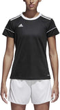 adidas Women's Squadra 17 Soccer Jersey Black/White 2XS Climalite Shirt