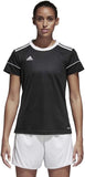 adidas Women's Squadra 17 Soccer Jersey Black/White 2XS Climalite Shirt