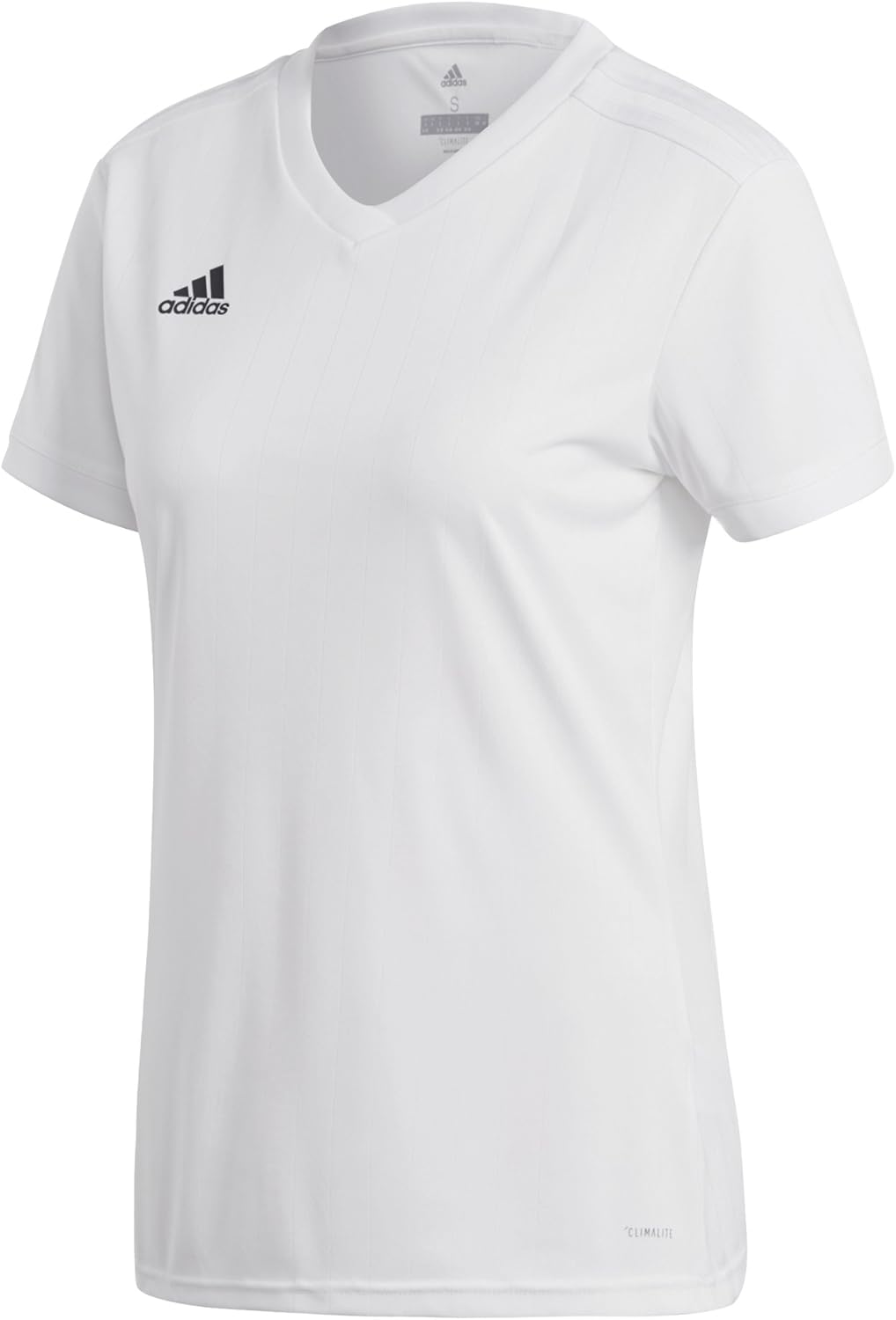 adidas Tabela 18 Women's Soccer Jersey XS White Climalite Short Sleeve