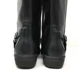 Clarks Cheyn Lindie Women's Knee High Leather Boots Black Size 10 Side Zip Comfort New