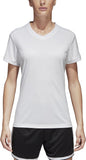 adidas Tabela 18 Women's Soccer Jersey XS White Climalite Short Sleeve