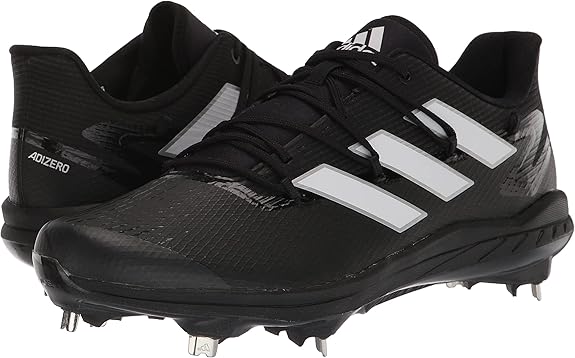 adidas Adizero Afterburner 8 Men's Baseball Cleats Black/Team Power Red 12.5 Used