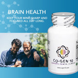 CO-GEN 10 Mushroom Complex Capsules – Lion’s Mane, Cordyceps, Reishi & Turmeric Supplement for Cognitive Support, Focus, Energy & Immune Health | Non-GMO Gluten Free | 60 Capsules
