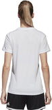 adidas Tabela 18 Women's Soccer Jersey XS White Climalite Short Sleeve