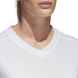 adidas Tabela 18 Women's Soccer Jersey XS White Climalite Short Sleeve