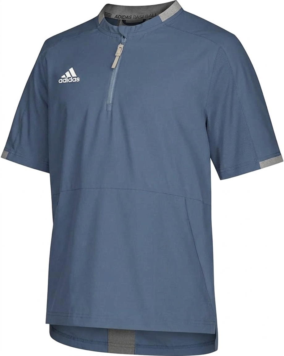 adidas Fielder's Choice 2.0 Cage Jacket Men's Baseball Short Sleeve XS Onix/Core