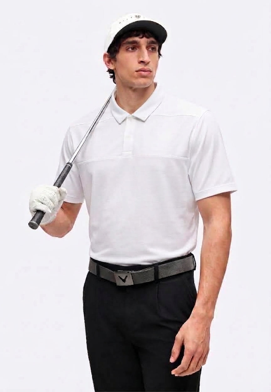 Nike Men's Dri-FIT Golf Polo Shirt White Flat Silver XXL 2XL