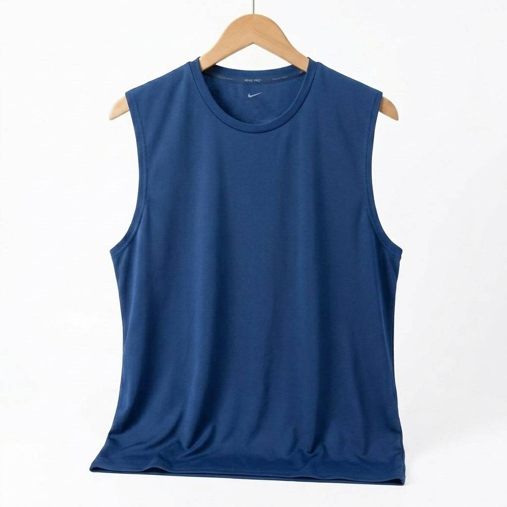 Nike Dri-FIT Tank Top Men's XXL Navy Blue Sleeveless Athletic Running Gym Shirt