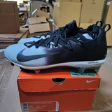 Shop Nike Lunar Vapor Ultrafly Elite baseball cleats in Black, Metallic Silver and White, Men's Size 15. Features Lunarlon cushioning, metal spikes and performance traction.