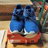 Nike Tanjun Premium Women's Sneakers Mountain Blue Metallic Silver Size 7