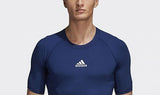 adidas Alphaskin Sport Compression Training Tee – Men's 3XL – Collegiate Navy