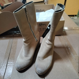 SOREL After Hours Mid Top Waterproof Suede Wedge Boots Beach Tan Women's 7.5