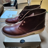 CLARKS Originals Mens Desert Boot Beeswax Leather Chukka Brown Size 8.5 M