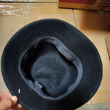 FORBUSITE Women’s Vintage 1920s Wool Cloche Hat Black Flower Veil Winter One Siz