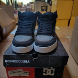 DC Men's Pure High Top WC TX SE Skate Shoes Black Armor Black Size 7