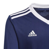 adidas Women's Tabela 18 Soccer Jersey Large Dark Blue White Climalite Short Sleeve