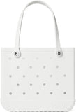 BOGG BAG Baby Bogg Medium Tote Bag For Shore White Waterproof EVA Beach Bag