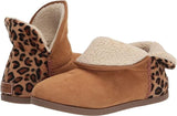 Rockport Veda Slipper Boot Women's Size 9 Tan Leopard Print Suede truTECH Cozy Bootie