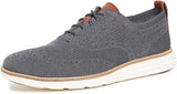 Cole Haan Men's Original Grand Knit Wing TIP II Sneaker, MAGNET/IVORY, 8 M US