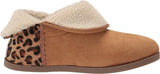 Rockport Veda Slipper Boot Women's Size 9 Tan Leopard Print Suede truTECH Cozy Bootie