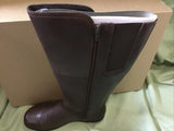 Clarks Cheyn Lindie Dark Brown Leather Knee High Boots Size 6 Wide Calf New