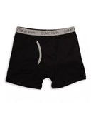 Calvin Klein Boys Boxer Briefs 2 Pack Small Cotton Stretch Underwear Heather Grey Black