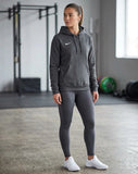 Nike Women's Club Fleece Pullover Hoodie Small Anthracite French Terry Kangaroo Pocket
