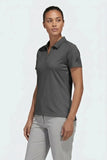 adidas Go-To Women's Golf Polo Shirt Grey Four Short Sleeve V-Neck Performance Polo - Used Very Good