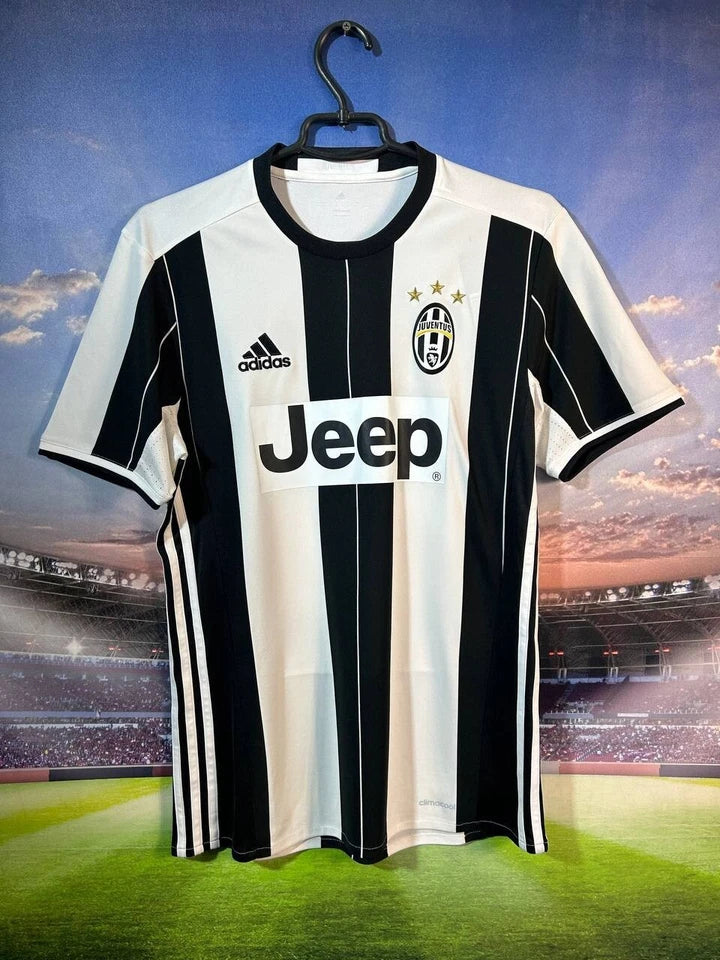 adidas Juventus FC 2016/17 Home Jersey Black White Men's Small Jeep
