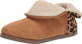 Rockport Veda Slipper Boot Women's Size 9 Tan Leopard Print Suede truTECH Cozy Bootie